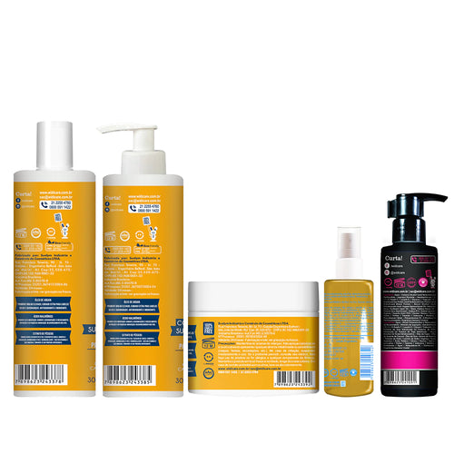 Kit Widi Care Argan - Shampoo + Condicionador + Máscara + Óleo Argan 120ml + Finalizador Magic 200ml