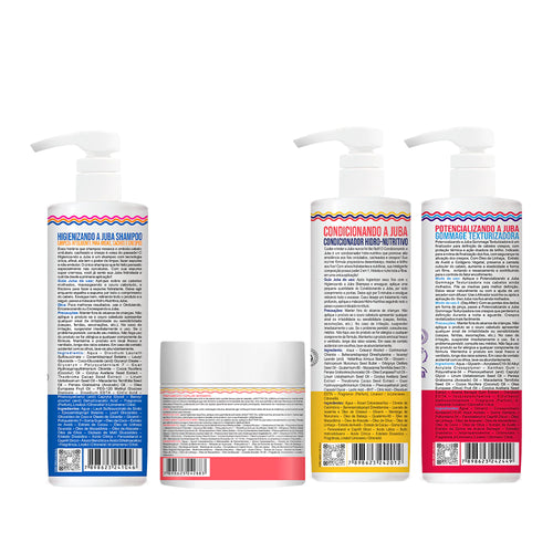 Kit Widi Care Juba Gommage - Shampoo + Condicionador + Máscara Butter Oil + Gommage 480g