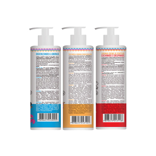 Kit Widi Care Jubinha Pesadinho - Shampoo + Condicionador + Creme de Pentear Jubinha Pesadinho