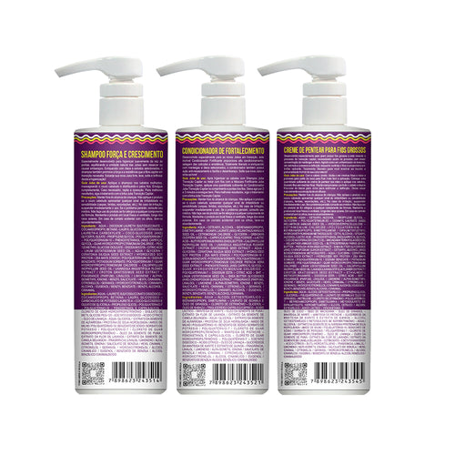 Kit Widi Care Juba Transição - Shampoo + Condicionador + Creme de Pentear Denso