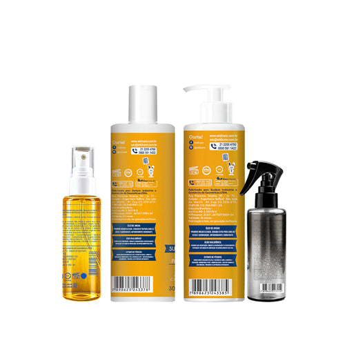 Kit Widi Care Argan - Shampoo + Condicionador + Óleo Argan Oil 60ml + Shine Silver