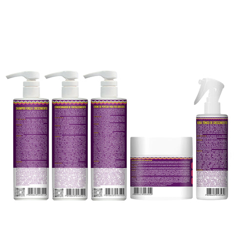 Kit Widi Care Juba Transição - Shampoo + Condicionador + Creme de Pentear Denso + Máscara + Tônico 120ml
