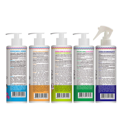 Kit Widi Care Jubinha - Shampoo + Condicionador + Creme de Pentear Levinho + Gelatina + Finalizador
