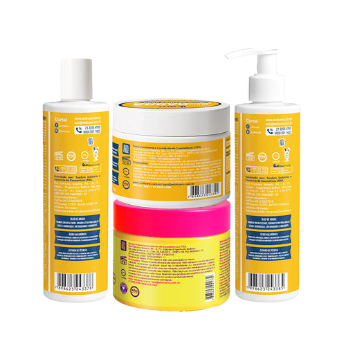 Kit Widi Care Argan Oil Máscara PhytoManga - Shampoo + Máscara + Condicionador + Máscara Phytomanga 300g