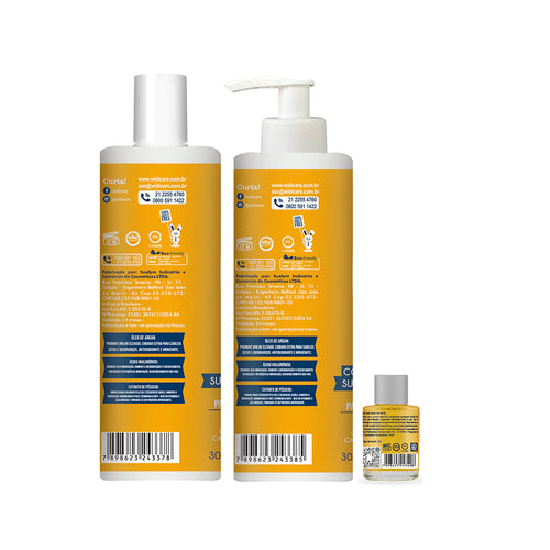 Kit Widi Care Argan - Shampoo + Condicionador + Óleo 7ml