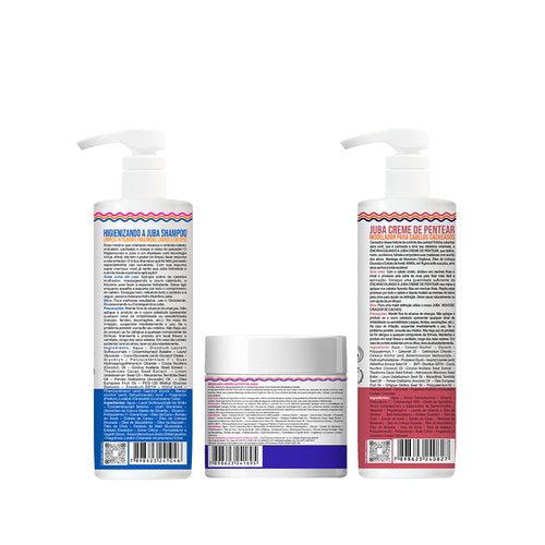 Kit Widi Care Juba - Shampoo + Máscara Hidro - Nutritiva + Encaracolando 500g