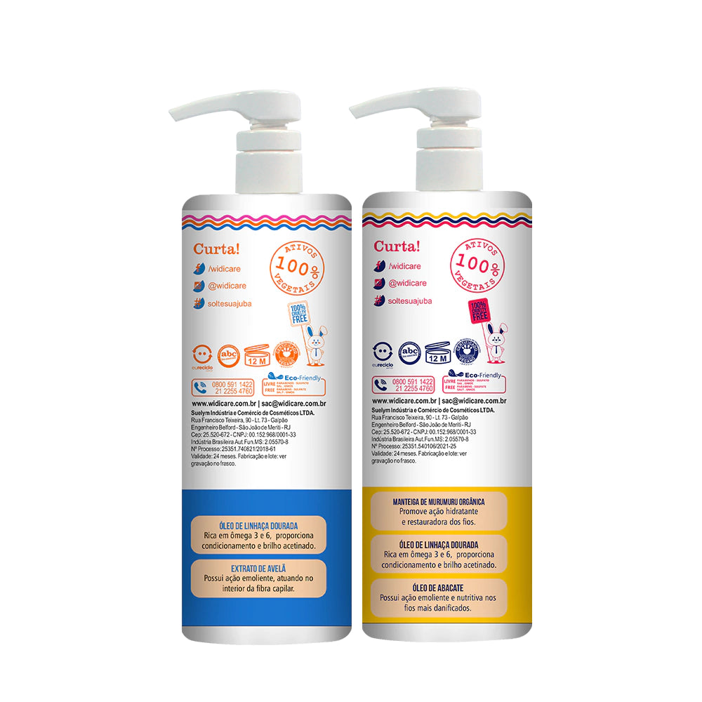 Kit Widi Care Juba - Shampoo 1L + Condicionador 1L