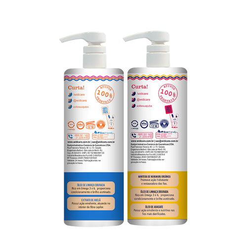 Kit Widi Care Juba - Shampoo 1L + Condicionador 1L