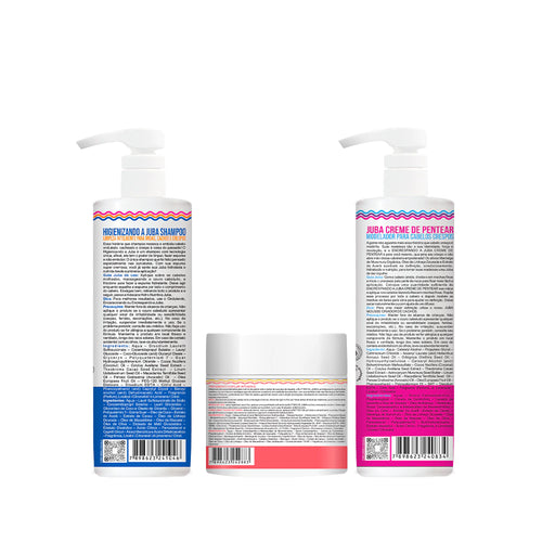Kit Widi Care Juba - Shampoo + Máscara Butter Oil + Encrespando 500g