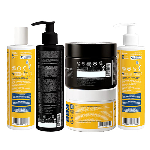 Kit Widi Care Argan Oil Infusão 2.0 - Shampoo + Máscara + Condicionador + Acidificante + Máscara Infusão 2.0 300g