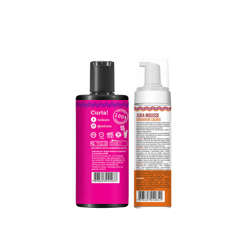 Kit Widi Care Finalização - Creme de Pentear Curvas Mágicas + Mousse Juba Cachos