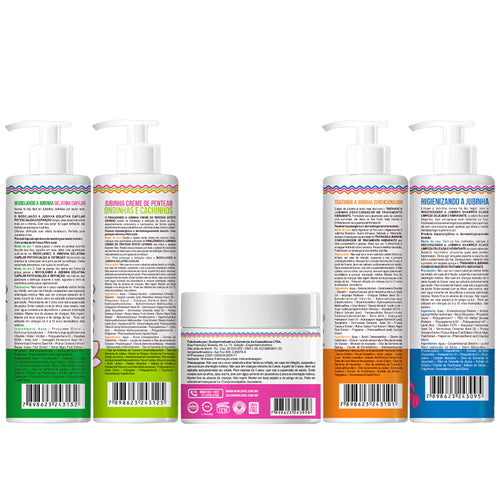 Kit Widi Care Jubinha - Shampoo + Condicionador + Máscara + Creme de Pentear Levinho + Gelatina
