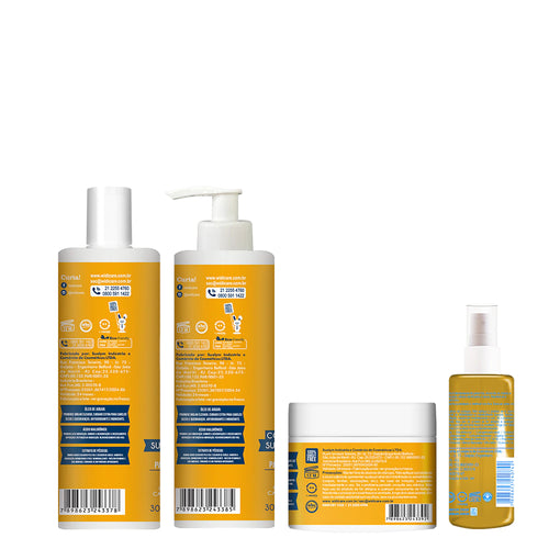 Kit Widi Care Argan - Shampoo + Condicionador + Máscara + Óleo 7ml