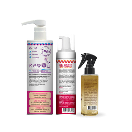 Kit Widi Care Finalização - Encrespando + Mousse Crespo + Shine Gold