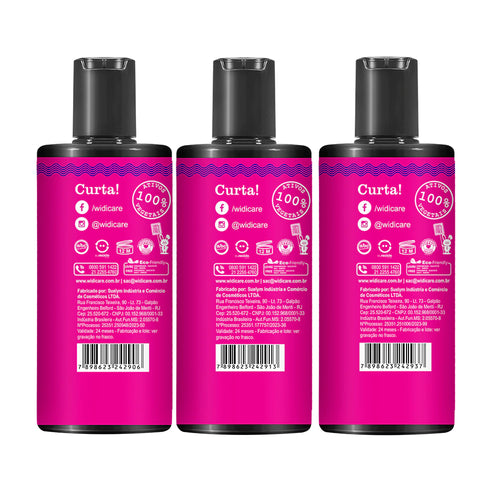 Kit Widi Care Curvas Mágicas - Shampoo + Condicionador + Creme de Pentear