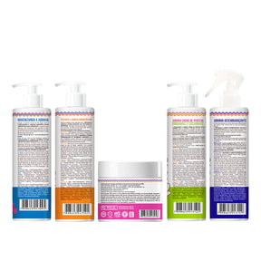 Kit Widi Care Jubinha - Shampoo + Condicionador + Máscara + Creme de Pentear Levinho + Finalizador