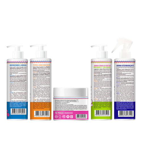 Kit Widi Care Jubinha - Shampoo + Condicionador + Máscara + Creme de Pentear Levinho + Finalizador