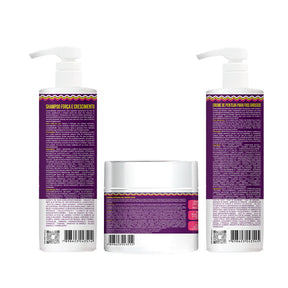 Kit Widi Care Juba Transição Widi Care - Shampoo + Máscara + Creme de Pentear Textura Denso