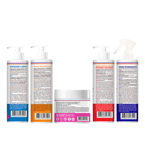 Kit Widi Care Jubinha - Shampoo + Condicionador + Máscara + Creme de Pentear Pesadinho + Finalizador