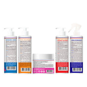 Kit Widi Care Jubinha - Shampoo + Condicionador + Máscara + Creme de Pentear Pesadinho + Finalizador