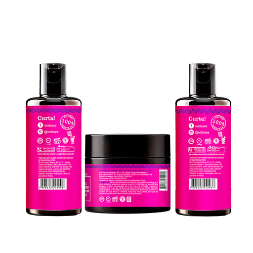 Kit Widi Care Curvas Mágicas - Shampoo + Máscara + Creme de Pentear