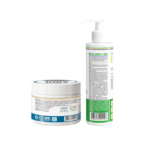 Kit Widi Care Juba - Máscara Butter Oil Umectação Intensa + Gelatina Modeladora Super Volume 300g