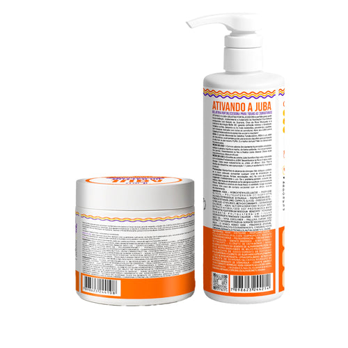 Kit Widi Care Juba - Máscara Butter Oil Fortalecedora + Gelatina Fortalecedora 500g