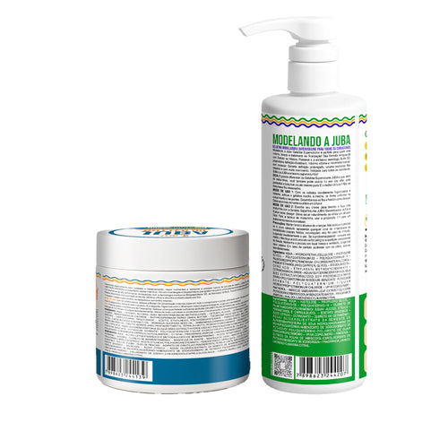 Kit Widi Care Juba - Máscara Butter Oil Umectação Intensa + Gelatina Modeladora Super Volume 500g
