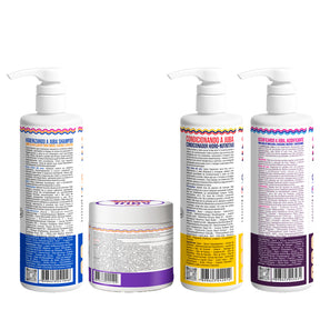Kit Juba Antiporosidade - Shampoo + Condicionador + Acidificante + Butter Oil Antiporosidade 500g